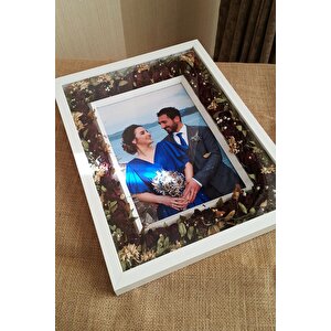 30x40 Cm 5 Cm Derinlikli Verda Anı Çerçevesi-özel Gün Çiçeklerinizi Kendiniz Tasarlayın! Isimsiz