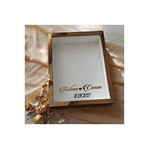 30x40 Cm 7 Cm Bronz Derin Gül Anı Çerçevesi! Gül Kutusu-hkm Ticaret