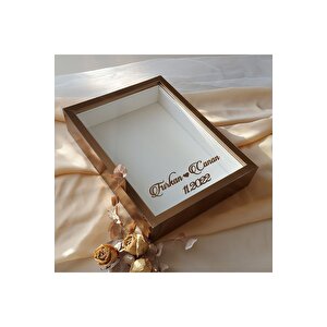 30x40 Cm 7 Cm Bronz Derin Gül Anı Çerçevesi! Gül Kutusu-hkm Ticaret