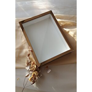 30x40 Cm 7 Cm Bronz Derin Gül Anı Çerçevesi! Gül Kutusu-hkm Ticaret-isimsiz