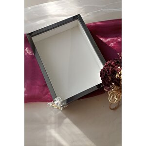 30x40 Cm 7 Cm Füme Ledli Derin Gül Anı Çerçevesi! Gül Kutusu-hkm Ticaret-isimsiz