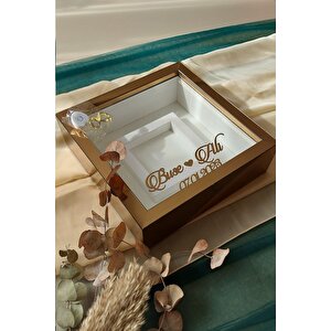 Ledli 25x25 Cm Fotoğraf Bölümlü Broz Pleksi Kaplı Verda Anı Çerçevesi-6 Cm Derinlikli Anı Çerçevesi