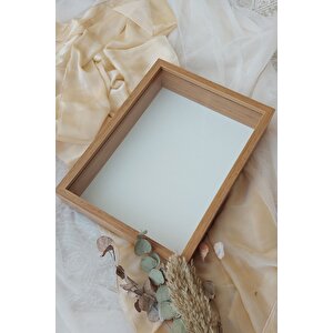 30x40 Cm Derin Bambu Özel Gün Çiçekleri Için Anı Çerçevesi! Gül Çerçeve Kutusu! Geniş Gül Kutusu!