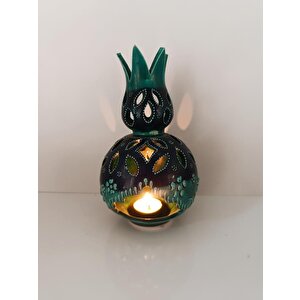 Buhurdanlık Çini Lale Tealight Mumluk Ev Dekor Masa Süsü Özel Gün Hediye