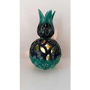 Buhurdanlık Çini Lale Tealight Mumluk Ev Dekor Masa Süsü Özel Gün Hediye