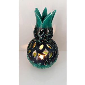 Buhurdanlık Çini Lale Tealight Mumluk Ev Dekor Masa Süsü Özel Gün Hediye