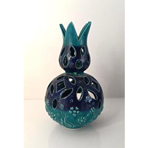 Buhurdanlık Çini Lale Tealight Mumluk Ev Dekor Masa Süsü Özel Gün Hediye