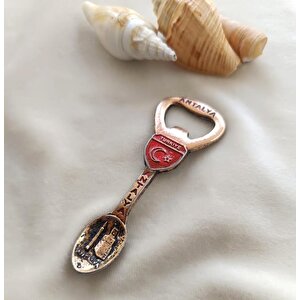 Magnet Açacak Metal Şişe Açacagı  Kaşık Ay Yıldız Mıknatıslı Buzdolabı Süsü