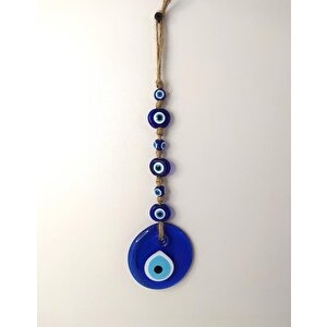 Cam Nazar Kötü Göz Kovucu Hand Made Ağaç Duvar Dekorasyonu Hasır Nazarlık Duvar Ağaç Ev Süsü