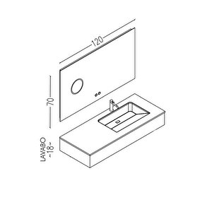 Vision 120 Cm Banyo Dolabı - Çekmeceli Konsol Alt Modül Ve Boy Dolap Hariç