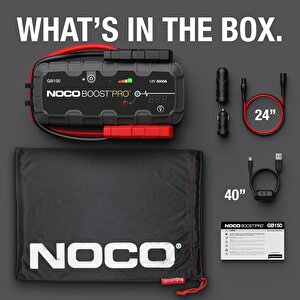 Noco Boost Pro Gb150 12v 3000 Amper Lityum Akü Takviye + Powerbank + Led Lamba + Eva Çanta