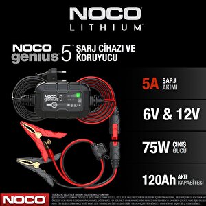 Noco Genius GENIUS5EU 6-12V 5 Amper Akü Şarj ve Bakım