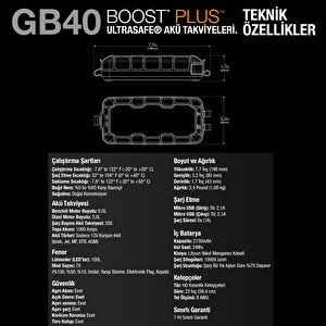 Noco Boost Plus Gb40 12v 1000 Amper Lityum Akü Takviye + Powerbank + Led Lamba  + Eva Çanta