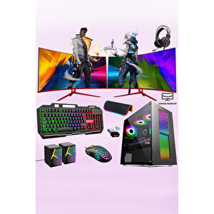 Xsr298 I5 3470 16gb Ram 256gb Ssd 4gb Gt730 Ekran Kartı 24" Dual Curved Oyun Bilgisayarı