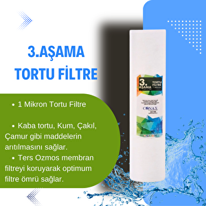 Tüm Açık Kasalar Için Filtre Seti 4 set 3 Aşamalı Ön Filtre+ 1 adet POS Carbon Anahtar Hediyeli