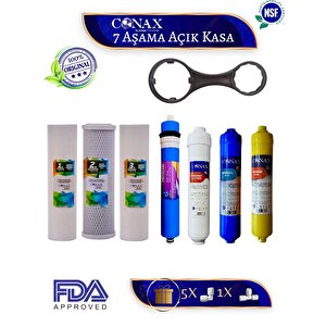 Tüm Açık Kasalar Için Filtre Seti, 7 Aşamalı, 80 GPD Membran,