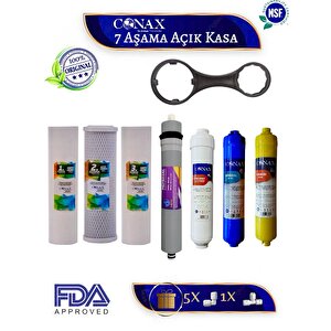Tüm Açık Kasalar Için Filtre Seti, 7 Aşamalı, 80 GPD Membran,