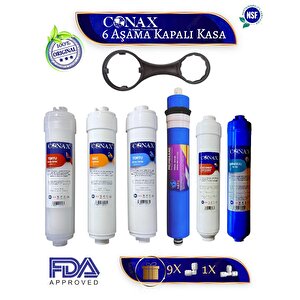 Kapalı Kasa Su Arıtma Cihazı Ekstra Mineral 6 Aşamalı Filtre Seti
