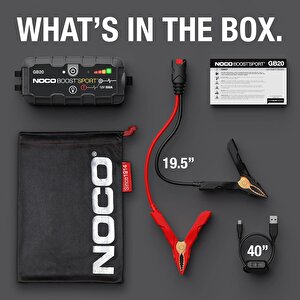 Noco Boost Sport Gb20 12v 500 Amper Lityum Akü Takviye + Powerbank + Led Lamba