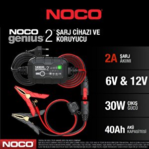 Noco Genius GENIUS2EU 6-12V 2 Amper Akü Şarj ve Akü Bakım