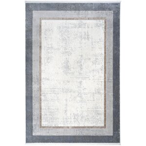 Verona 1901 Vizon Salon Koridor Kesme Yolluk Yumuşak Doku Tozumaz Dokuma Makine Halı 100x300 cm