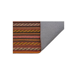 Naturel Renk Çi̇zgi̇li̇ El Dokuma Vi̇ntage Ki̇li̇m
