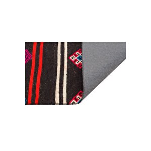 El Dokuma Kirmizi Renk Çi̇çekli̇ Desen Vi̇ntage Ki̇li̇m