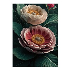 Çiçekler Modern Mdf Tablo 25cmx 35cm 25x35 cm