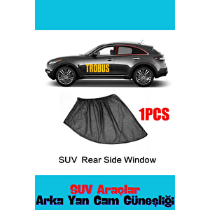 1 Adet Katlanabilir Arka Yan Cam Güneşliği - Suv Araç Uyumlu, Uv Koruma, Kolay Kurulum