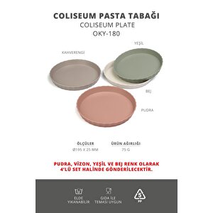 Okyanus Home Coliseum 4'lü Pasta Tabağı