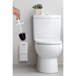 Okyanus Home Beyaz Eko Magic Askılı Kare Mina Wc Fırçalık