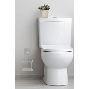 Okyanus Home Beyaz Eko Magic Askılı Kare Mina Wc Fırçalık