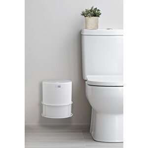 Okyanus Home Beyaz Eko Magic Askılı Yuvarlak Mina Çöp Kovası