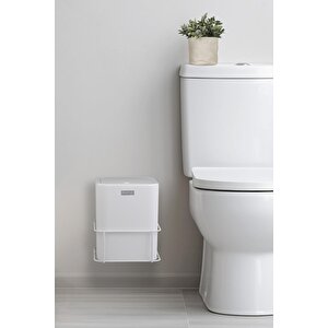 Okyanus Home Beyaz Eko Magic Askılı Kare Mina Çöp Kovası
