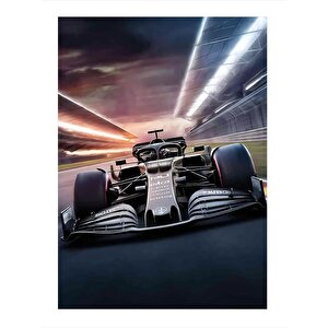 Formula 1 Arabası Art Mdf Tablo 25cmx 35cm 25x35 cm