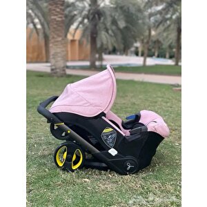 Yeni Nesil Oto Koltuğu Bebek Arabası Pembe
