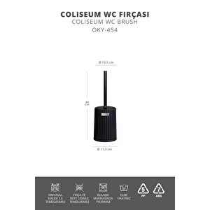 Okyanus Home Coliseum Siyah Wc Fırçalık