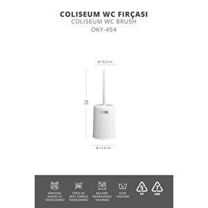 Okyanus Home Coliseum Beyaz Wc Fırçalık