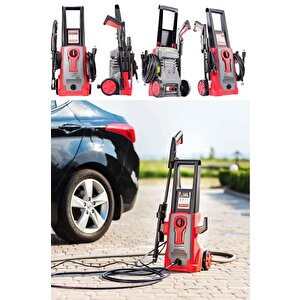 Lüx Kalite 150 Bar 3000w Yüksek Basınçlı Bahçe Zemin Bisiklet Ve Oto Yıkama Makinesi  + Köpük Tankı