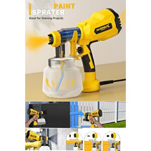 Yüksek Güçlü Elektrikli Duvar Araç Ahşap Boyama Sprey Boya Tabancası Püskürtme Sprey Tabancası 700w