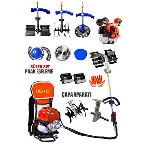 Benzinli Sırt Tipi Tırpan: Dynamix Seri 20hpx Motor Ve Çim Çayır Biçme Ile Toprak Eşeleme Çapa Seti