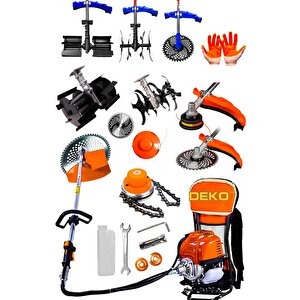 Ultra Dynamix Seri Benzinli Sırt Tipi Tırpan 20hpx Motor Çim Çayır Biçme + Toprak Eşeleme Çapa Set