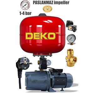 Otomatik Sistem Paket Hidrofor 4 Kat 4 Daire İtalyan Küre Paslanmaz Tanklı Jet Hidrofor Pompa Set