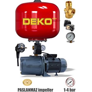 Yüksek Performanslı İtalyan Paslanmaz Tanklı Jet Hidrofor Pompa Seti Otomatik Sistem 4 Katlı 4 Daire