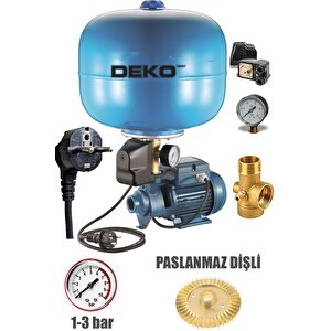 Paslanmaz Çelik 24lt Tank Santrifüj Otomatik Hidrofor Pompa Paket Hidrofor 2 Kat 2 Daire