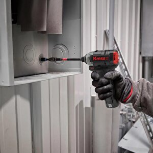 Kress Kub50.2 12volt 2.0ah Li-ion Çift Akülü 140nm Kömürsüz Profesyonel Şarjlı Darbeli Tornavida