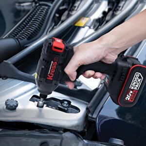 Kress Kub60.2 20volt 4.0ah Li-ion Çift Akülü 230nm Kömürsüz Profesyonel Şarjlı Darbeli Tornavida