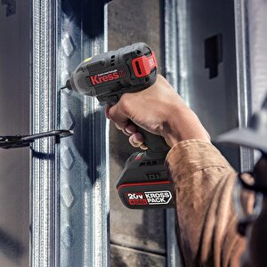 Kress Kub60.2 20volt 4.0ah Li-ion Çift Akülü 230nm Kömürsüz Profesyonel Şarjlı Darbeli Tornavida