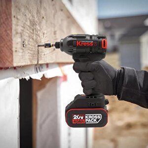 Kress Kub60.2 20volt 4.0ah Li-ion Çift Akülü 230nm Kömürsüz Profesyonel Şarjlı Darbeli Tornavida