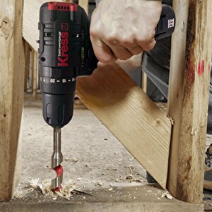 Kress Kug02 12volt/2.0ah. Li-ion Çift Akülü Kömürsüz Profesyonel Şarjlı Darbeli Matkap + Kömürsüz Darbeli Tornavida Kombo Set